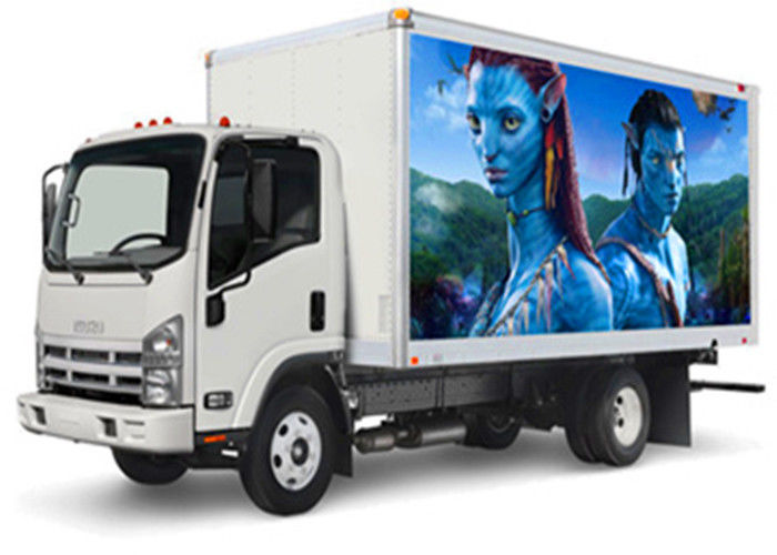 10mm Pixel Full Color Mobile LED Reklama, Ekrany TV dla samochodów ciężarowych