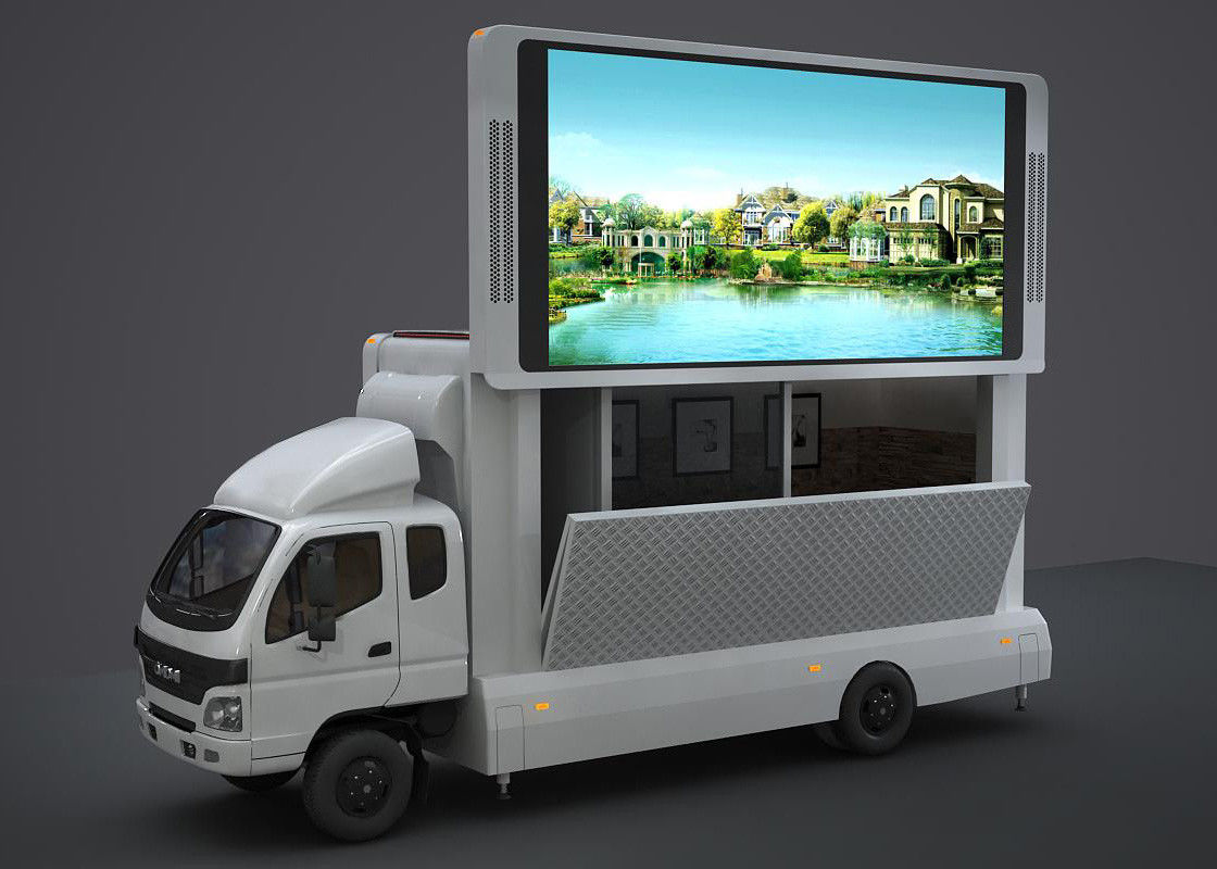 Chiny Wyświetlacz LED o wysokiej jasności na zewnątrz P6, ekran reklamowy dla samochodów ciężarowych, 2-letnia gwarancja fabryka