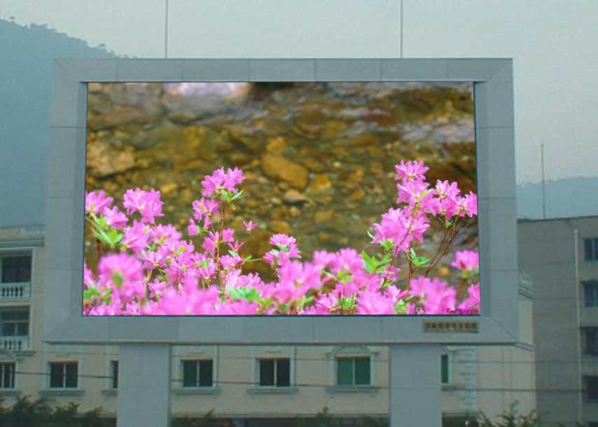 Chiny Cyfrowy wyświetlacz zewnętrzny Stały wyświetlacz LED 8P 1R1G1B Kolor na reklamę fabryka