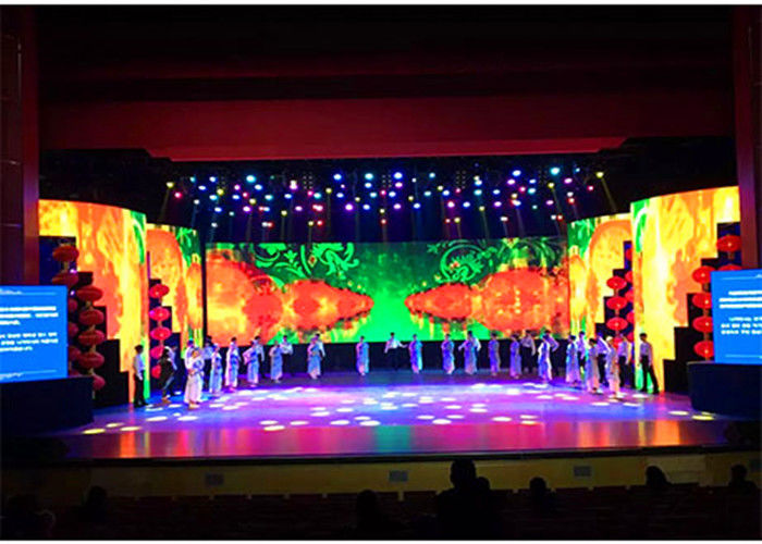 Chiny Zakrzywiony LED Stage Screen Rental, P4.81 Wewnętrzny wyświetlacz LED Screen 500 * 1000mm Rozmiar fabryka